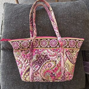 Vintage Vera Bradley Pink Paisley Tote